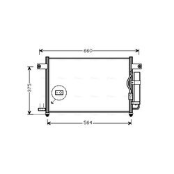 Kondenzátor klimatizácie AVA QUALITY COOLING DW5049D