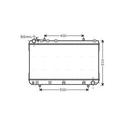 Chladič motora AVA QUALITY COOLING DWA2109