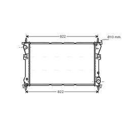 Chladič motora AVA QUALITY COOLING FD2320