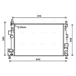 Chladič motora AVA QUALITY COOLING FD2601