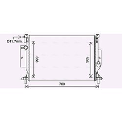 Chladič motora AVA QUALITY COOLING FD2643