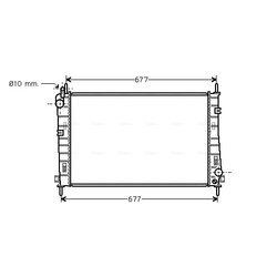 Chladič motora AVA QUALITY COOLING FDA2335