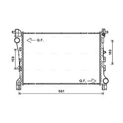 Chladič motora AVA QUALITY COOLING FT2420