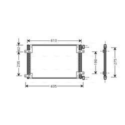 Kondenzátor klimatizácie AVA QUALITY COOLING FT5255