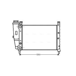 Chladič motora AVA QUALITY COOLING FTA2122