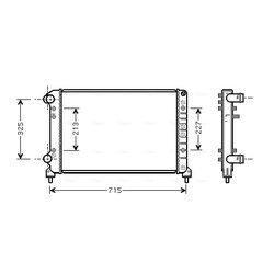 Chladič motora AVA QUALITY COOLING FTA2262