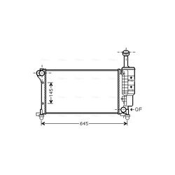 Chladič motora AVA QUALITY COOLING FTA2335