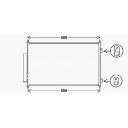 Kondenzátor klimatizácie AVA QUALITY COOLING HD5317D