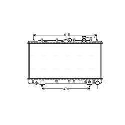 Chladič motora AVA QUALITY COOLING HY2056