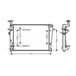 Chladič motora AVA QUALITY COOLING HY2211