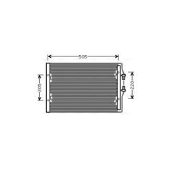 Kondenzátor klimatizácie AVA QUALITY COOLING IV5065