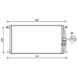 Kondenzátor klimatizácie AVA QUALITY COOLING JR5052