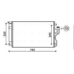 Kondenzátor klimatizácie AVA QUALITY COOLING KA5153D