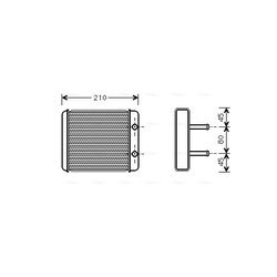 Výmenník tepla vnútorného kúrenia AVA QUALITY COOLING KA6008