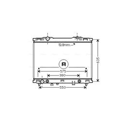 Chladič motora AVA QUALITY COOLING KAA2057