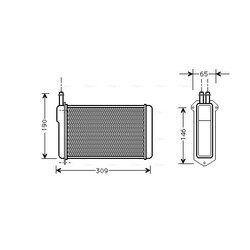 Výmenník tepla vnútorného kúrenia AVA QUALITY COOLING LA6009