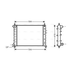 Chladič motora AVA QUALITY COOLING LCA2075