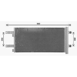 Kondenzátor klimatizácie AVA QUALITY COOLING MN5140D