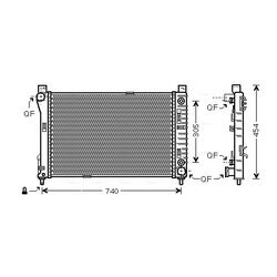 Chladič motora AVA QUALITY COOLING MS2339