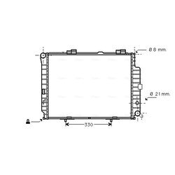 Chladič motora AVA QUALITY COOLING MSA2231