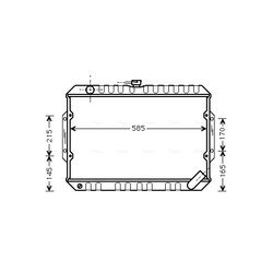 Chladič motora AVA QUALITY COOLING MT2066