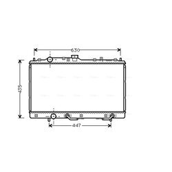 Chladič motora AVA QUALITY COOLING MT2114