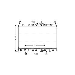 Chladič motora AVA QUALITY COOLING MT2190