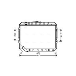 Chladič motora AVA QUALITY COOLING MTA2089