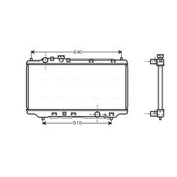 Chladič motora AVA QUALITY COOLING MZ2098