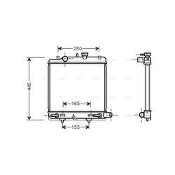 Chladič motora AVA QUALITY COOLING MZ2140