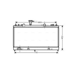 Chladič motora AVA QUALITY COOLING MZ2164