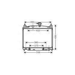 Chladič motora AVA QUALITY COOLING MZ2215