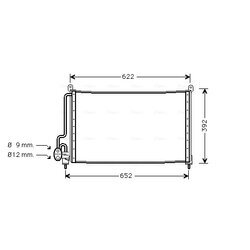 Kondenzátor klimatizácie AVA QUALITY COOLING OL5229