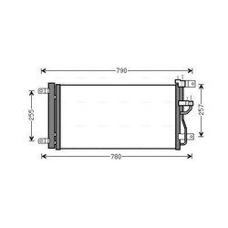 Kondenzátor klimatizácie AVA QUALITY COOLING OL5612D