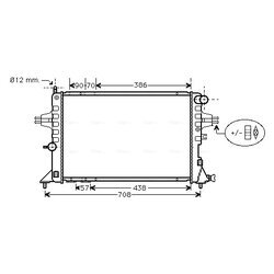 Chladič motora AVA QUALITY COOLING OLA2252