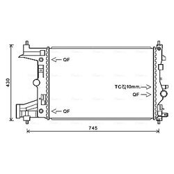 Chladič motora AVA QUALITY COOLING OLA2486