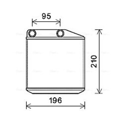 Výmenník tepla vnútorného kúrenia AVA QUALITY COOLING OLA6676