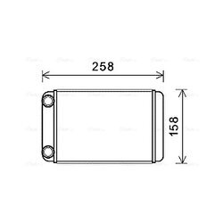 Výmenník tepla vnútorného kúrenia AVA QUALITY COOLING OLA6677