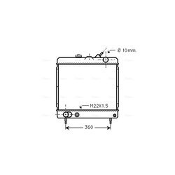 Chladič motora AVA QUALITY COOLING PE2034