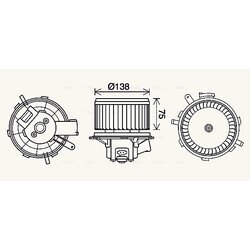 Vnútorný ventilátor AVA QUALITY COOLING PE8406