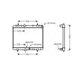 Chladič motora AVA QUALITY COOLING PEA2280