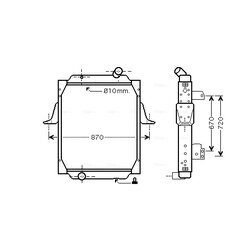 Chladič motora AVA QUALITY COOLING RE2059