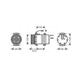 Kompresor klimatizácie AVA QUALITY COOLING REAK107