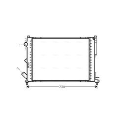 Chladič motora AVA QUALITY COOLING RT2301