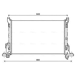 Chladič motora AVA QUALITY COOLING RT2624