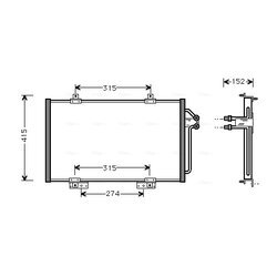 Kondenzátor klimatizácie AVA QUALITY COOLING RT5188