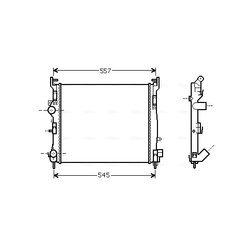 Chladič motora AVA QUALITY COOLING RTA2362