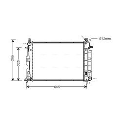 Chladič motora AVA QUALITY COOLING SB2025