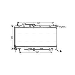 Chladič motora AVA QUALITY COOLING SUA2072