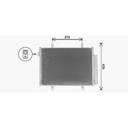 Kondenzátor klimatizácie AVA QUALITY COOLING SZ5155D